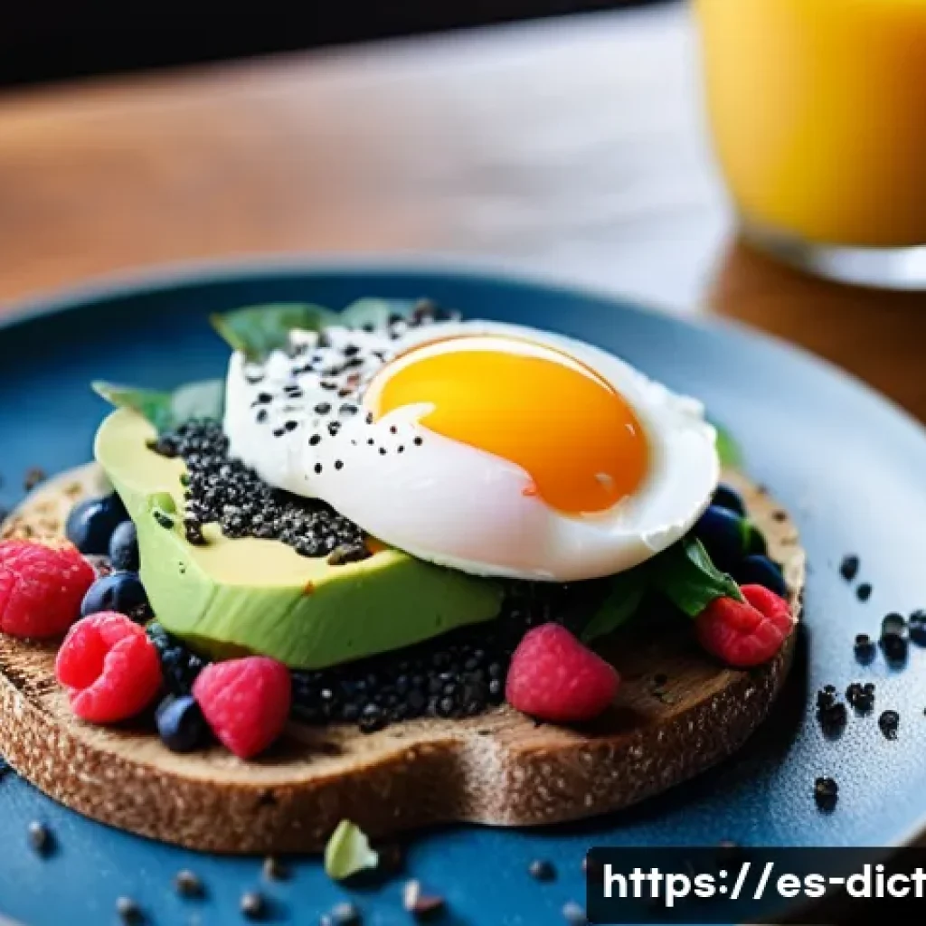 우울증 예방을 위한 간편식 추천 - **Vibrant Morning Energy Boost:** A brightly lit, inviting close-up of a rustic wooden table featuri...